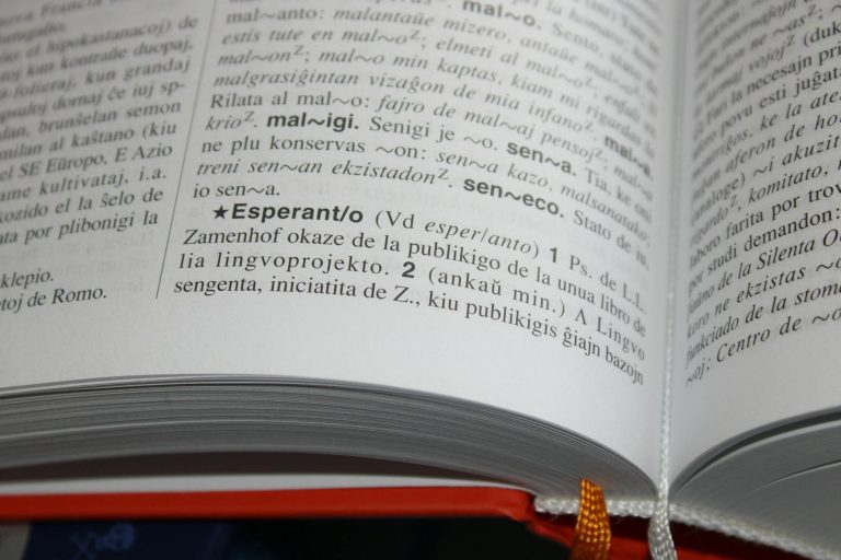 Gros plan sur les pages d'un livre ouvert avec des lignes de texte imprimées