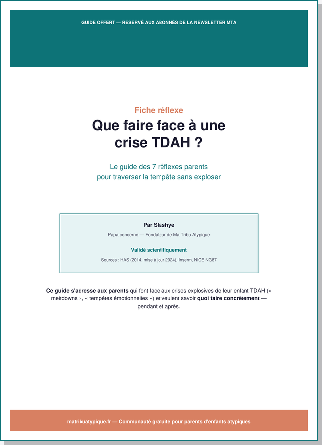 Aperçu fiche réflexe TDAH