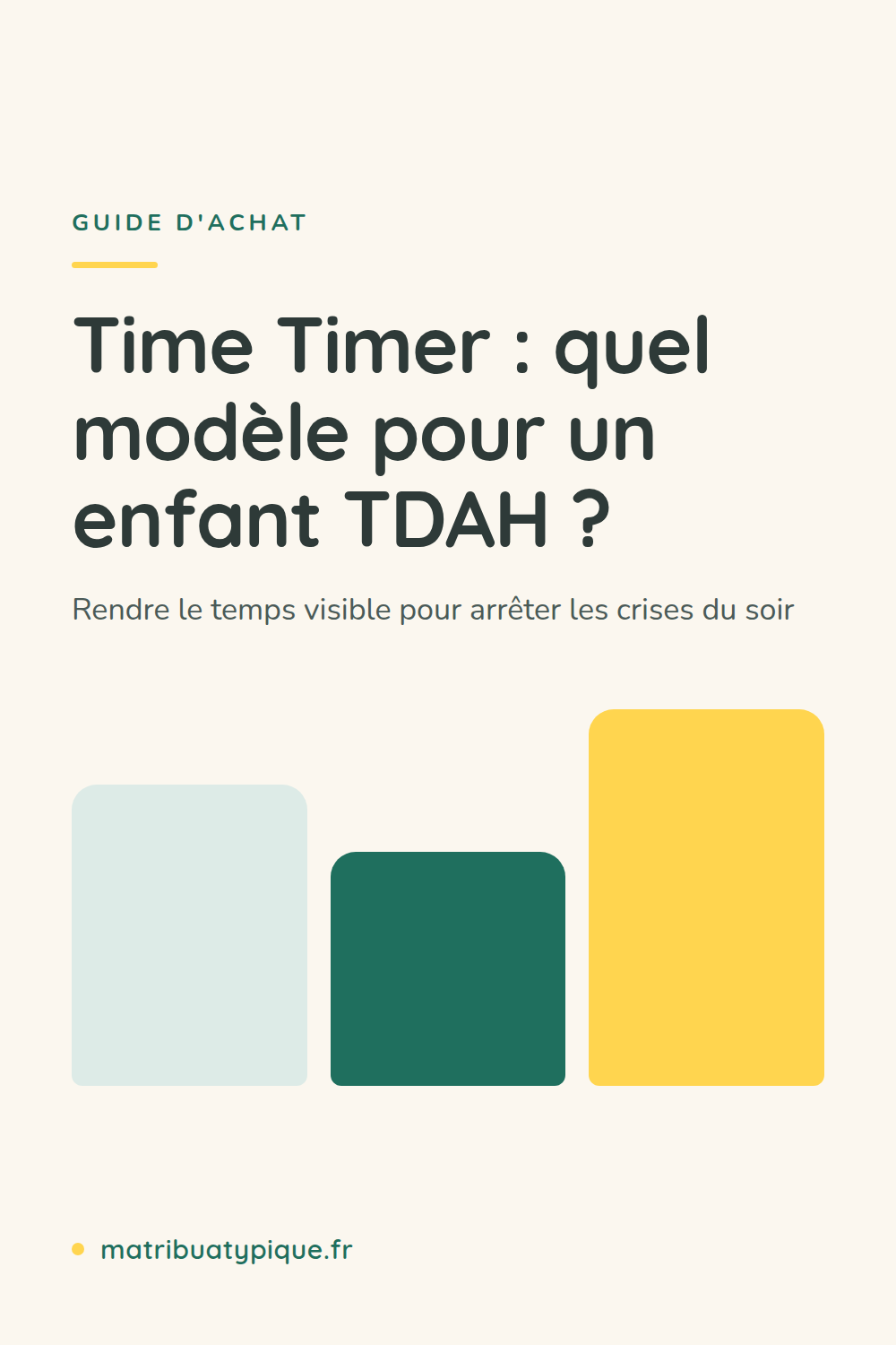Épingle Ma Tribu Atypique : Time Timer, quel modèle pour un enfant TDAH, rendre le temps visible pour arrêter les crises du soir
